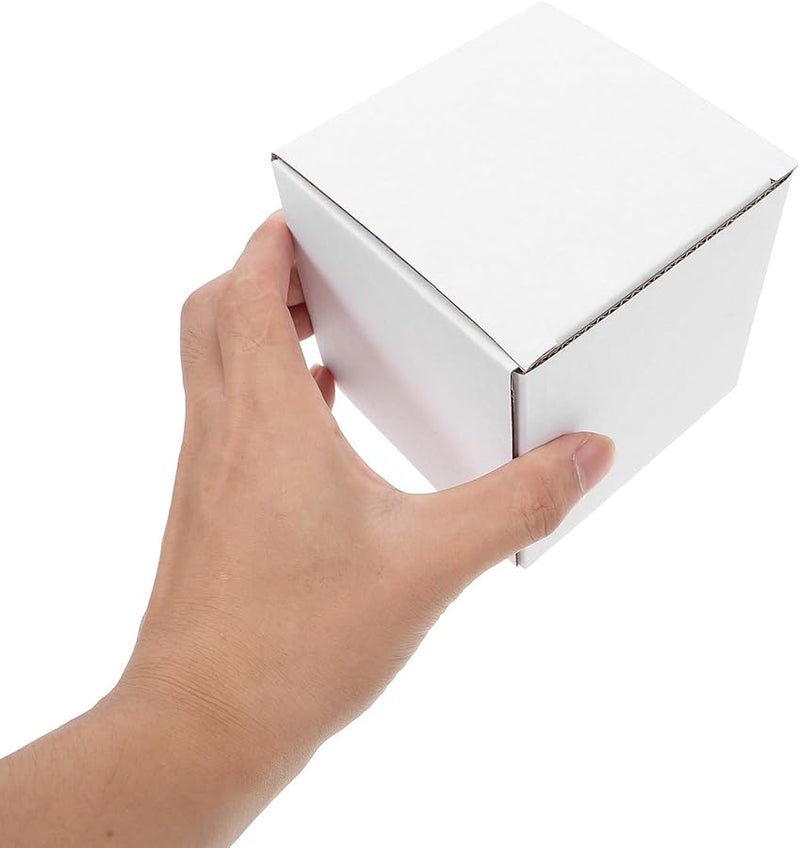 10Pcs White Corrugated Cardboard Mailing Boxes Sturdy Packing Storage Shipping For Home Office Moving - Image 3